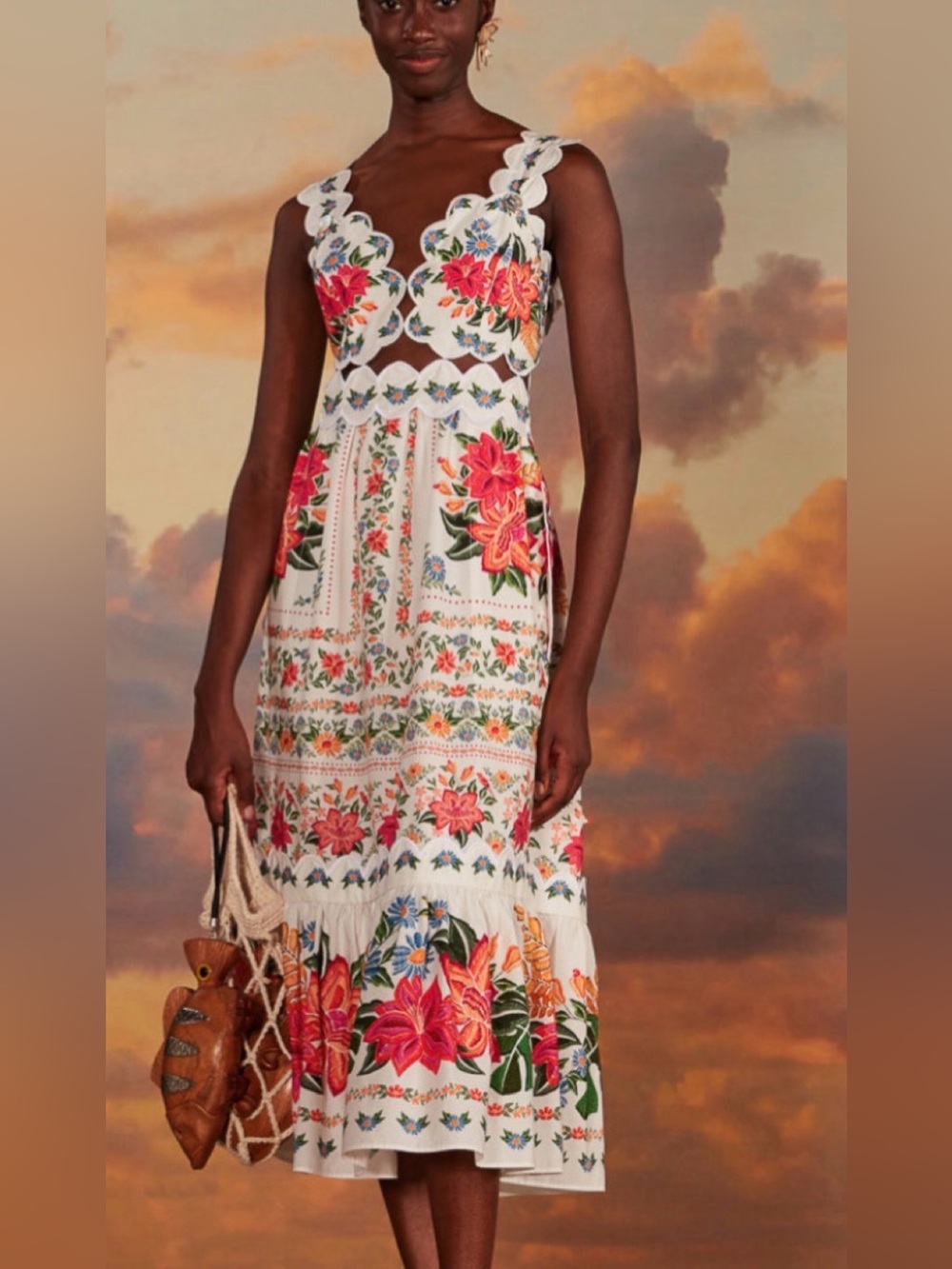 FARM Rio Bloom Garden Maxi Dress M | NWT - Picture 3 of 16